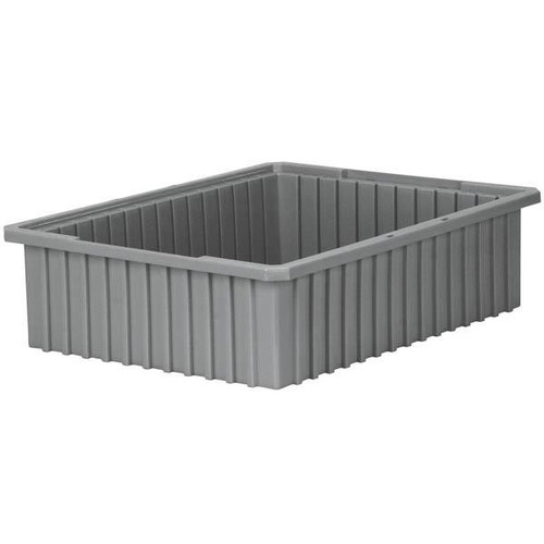 Akro-Grid Dividable Grid Container, 22 3/8"L x 6"H x 17 3/8"W, Red