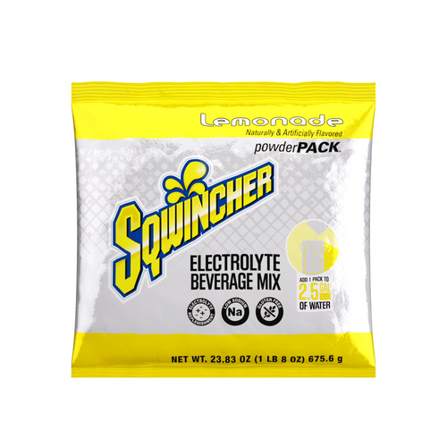 Sqwincher PowderPacks (Yields 2.5 gal), Lemonade (32/Case)