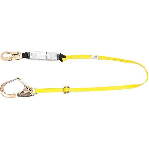 Miller Titan Shock-Absorbing Lanyard, Twin Leg w/ Locking Snap