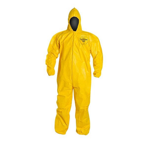 Tychem QC Coveralls w/ Elastic Ankles, MD