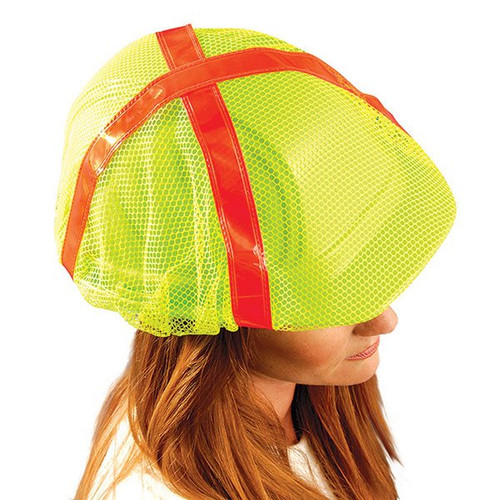 High-Vis Regular-Brim Hard Hat Cover, Yellow High-Vis Regular-Brim Hard Hat Cover, Yellow