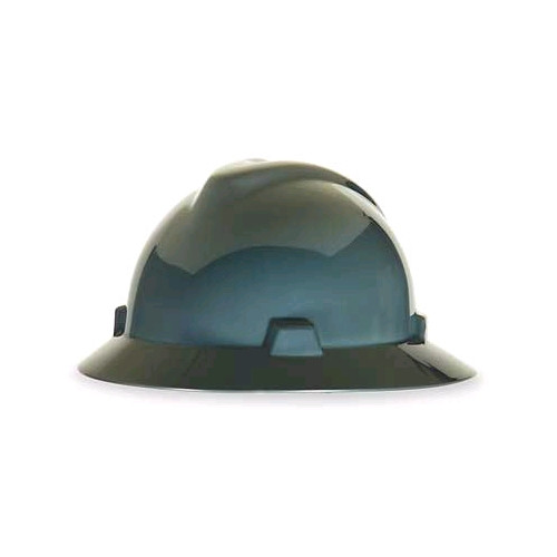 MSA V-Gard Slotted Hat w/ Fas-Trac Suspension, Gray