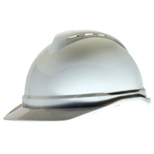 MSA Safety V-Gard 500 Cap w/ 4-Point Fas-Trac Suspension, White