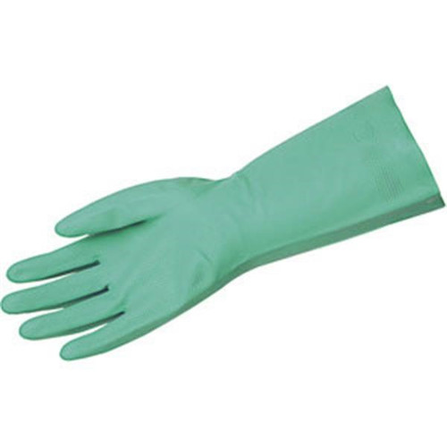 Memphis Nitri-Chem Unsupported Nitrile Gloves, 18 mil, Flock Lined, Large (12 Pair)
