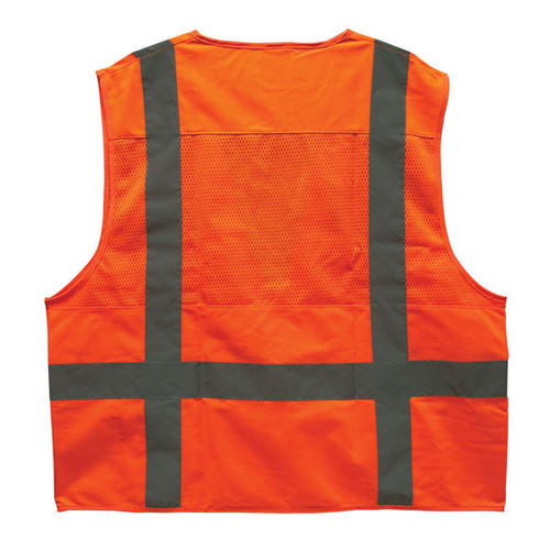TruForce Class 2 Surveyor's Safety Vest, Orange, 3X-Large