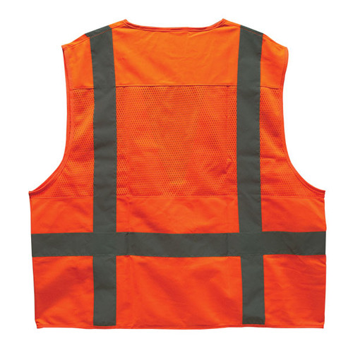 TruForce Class 2 Surveyor's Safety Vest, Orange, X-Large