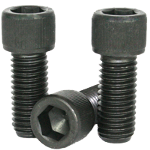 7/16"-20 x 3-1/2" Partially Threaded Socket Head Cap Screws Fine Alloy 1936 Series Thermal Black Oxide (50/Pkg.)