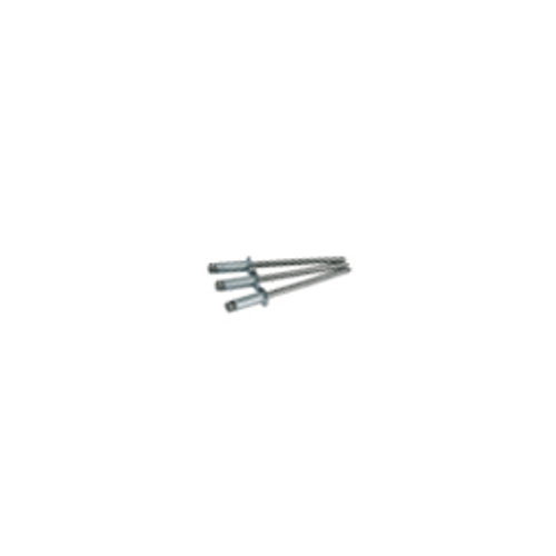 SCS 4-4 1/8 (.188-.250) x 0.375 Steel/Steel Countersunk Blind Rivet, Zinc CR+3 (10000/Bulk Pkg.)