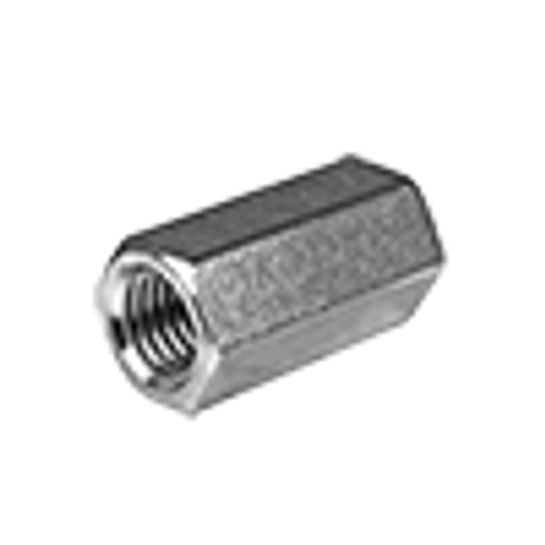 1"-8 x W1 3/8" x L2 1/2" Hex Coupling Nuts Stainless Steel 18-8 (10/Pkg.)