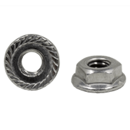 5/16"-18 Hex Flange Lock Nuts Serrated 316 Stainless Steel (2500/Bulk Pkg.)