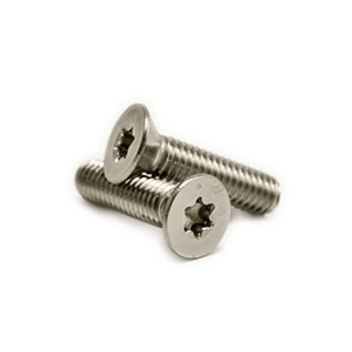 #10-32 x 1/2" 6-Lobe Flat Head Machine Screws, 18-8 Stainless Steel (1000/Pkg.)