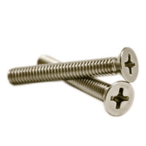 1/4"-20 x 2 1/2" Phillips Flat Head Machine Screws, 316 Stainless Steel (100/Pkg.)