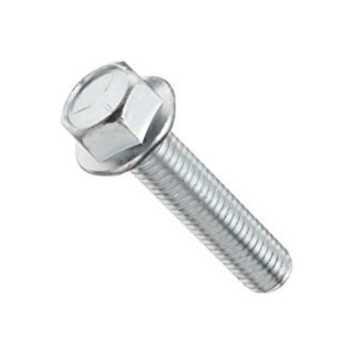 3/8"-16 x 2-1/2" Grade 5 Serrated Hex Flange Machine Bolt, Indented, Trivalent RoHS (430/Pkg.)