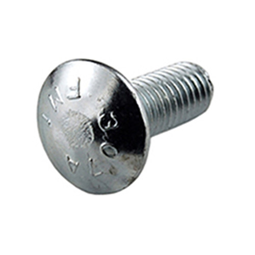 5/16"-18 x 1" A307 Short Neck Carriage Bolts, Zinc (1,500/Bulk Pkg.)