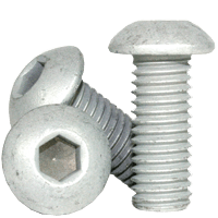 1/4"-20 x 1-1/4" Fully Threaded Button Socket Head Cap Screw, Alloy Mechanical Zinc CR+3 (100/Pkg.)
