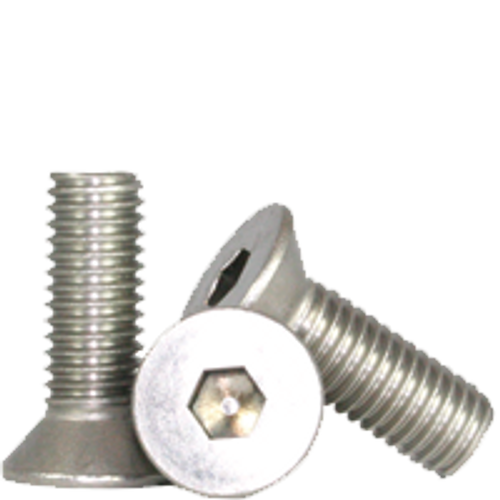 #4-40 x 1/2" Fully Threaded Flat Socket Head Cap Screw, 316 Stainless Steel (100/Pkg.)