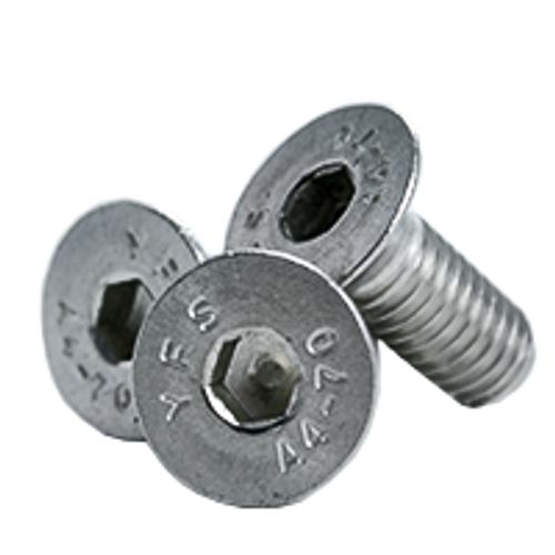 M8-1.25 x 12 mm Fully Threaded Flat Socket Head Cap Screw, 316 Stainless Steel (A4) (100/Pkg.)