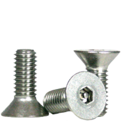#10-24 x 1-1/4" (FT) Flat Head Socket Cap Security Screw with Pin, 18-8 Stainless Steel (100/Pkg.)