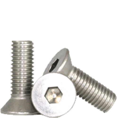 #10-24 x 1-1/4" Fully Threaded Flat Socket Head Cap Screw, 316 Stainless Steel (2500/Bulk Pkg.)