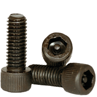 #6-32 x 1/4" (FT) Socket Cap Screws w/Pin Tamper Resistant Security Screws, Thermal Black Oxide (100/Pkg.)