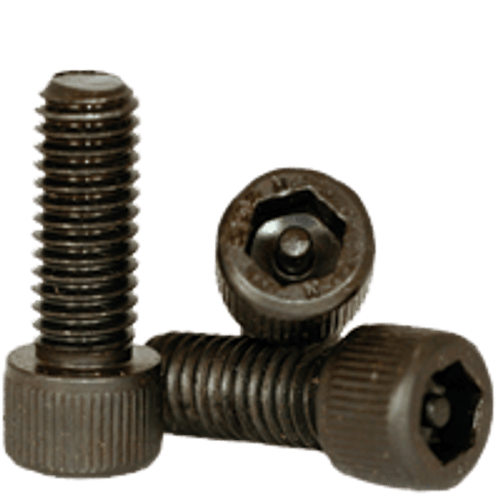 #6-32 x 1/2" (FT) Socket Cap Screws w/Pin Tamper Resistant Security Screws, Thermal Black Oxide (100/Pkg.)