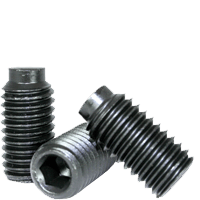 7/16"-14 x 1/2" Socket Set Screws 1/2 Dog Point, Alloy Thermal Black Oxide (100/Pkg.)