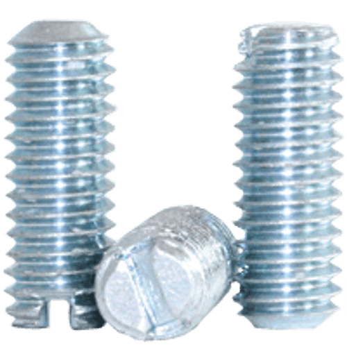 5/16"-18 x 1-1/4" Slotted Set Screws Coarse Alloy Case Harden Zinc (100/Pkg.)