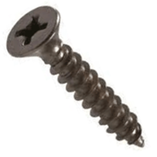 #9 x 1-1/2" Flat Ph/Sq Combo Particle Board Screws Plain, Hardened (5500/Bulk Pkg.)