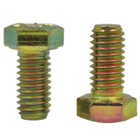 5/8"-11 x 1-3/4" Fully Threaded Hex Cap Screws Grade 8 Coarse Zinc-Yellow Cr+6 Bake (175/Bulk Pkg.)