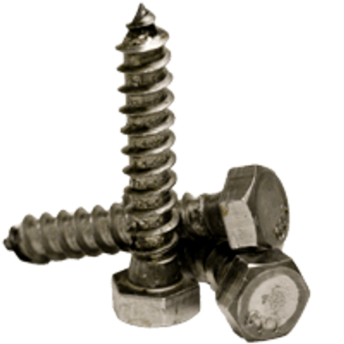 1/4"-10 x 3" Hex Lag Screws Low Carbon Plain (50/Pkg.)