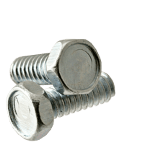 1/4"-20 x 1" (Fully Threaded) Machine Screws Indented Hex Head Unslotted Coarse Zinc Cr+3 (100/Pkg.)