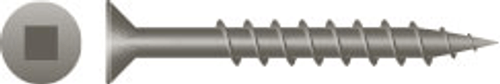 #8 x 1-1/4" Square Drive Flat Head Particle Board Screws Plain & Lubed (8,000/Bulk Pkg.)