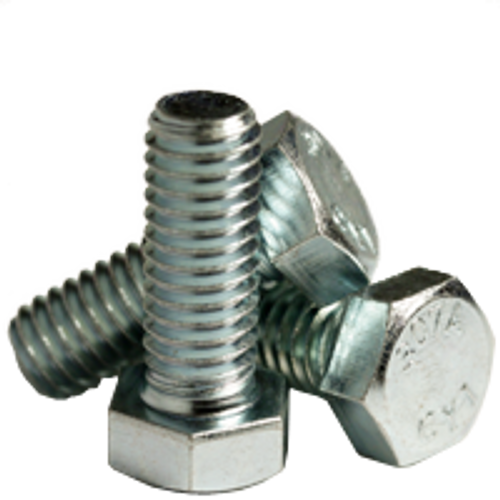 7/8"-9 x 18", 6" Thread Hex Bolts A307 Grade A Coarse Zinc CR+3 (20/Bulk Pkg.)