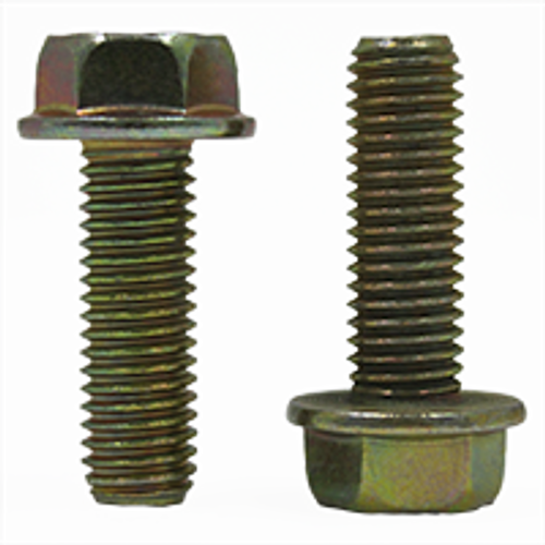 1/4"-20 x 1/2" Fully Threaded Serrated Hex Flange Screws, 18-8 Stainless Steel w/Wax (800/Bulk Pkg.)