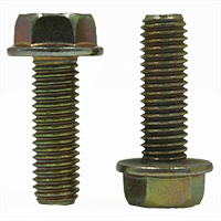 5/16"-18 x 5/8" Fully Threaded Serrated Hex Flange Screws, 18-8 Stainless Steel w/Wax (500/Bulk Pkg.)