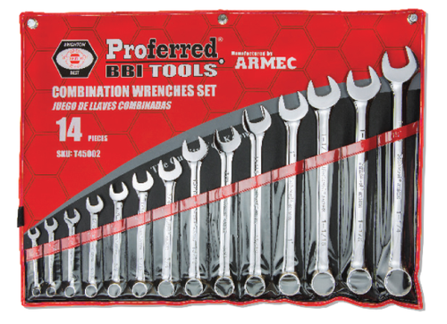 14 Piece (3/8" - 1 1/4") Proferred Combination Wrench Set