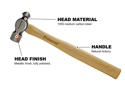 Ball Pein Proferred Hammer (12oz)