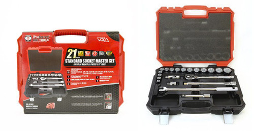 1/2" Drive 21 Piece Sae Proferred Socket Master Set
