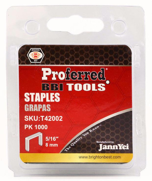 3/8" (10mm) Height Proferred Staples (1.2mm Thick, 10.6mm Wide)