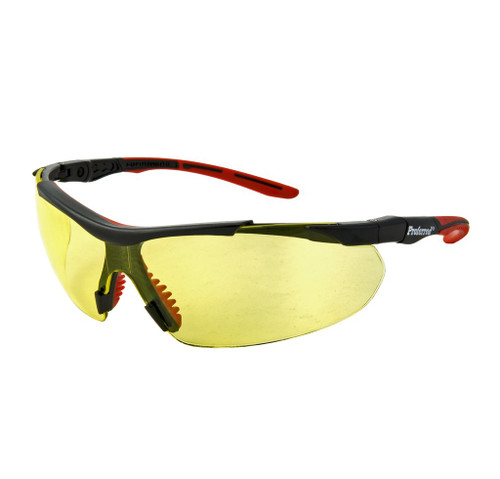 Proferred 210 Yellow / Amber Lens As Safety Glasses Ansi Z87.1 Compliant (12/Pkg)