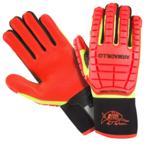 XL Armadillo Impact Orange W/ Tpr Swirl Palm (Pkg/12)