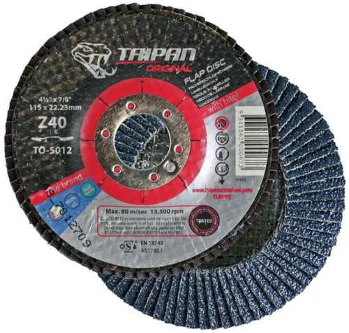 4-1/2" x 7/8" Type-29, 60 Grit Flap Disc, Smt624 (10/Pkg)