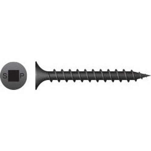 #6 x 1-1/4" Square Bugle Head, S-Point, Coarse Thread, Drywall Screw, Phosphate Coating (8,000/Pkg) #614QC