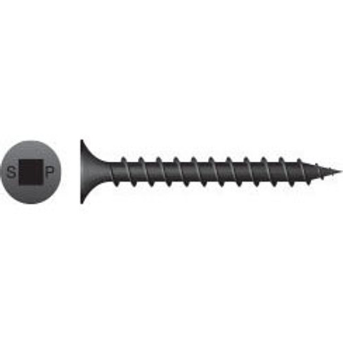 #8 x 3" Square Bugle Head S-Point Coarse Thread Drywall Screw Phosphate Coating (2000/Bulk Pkg)