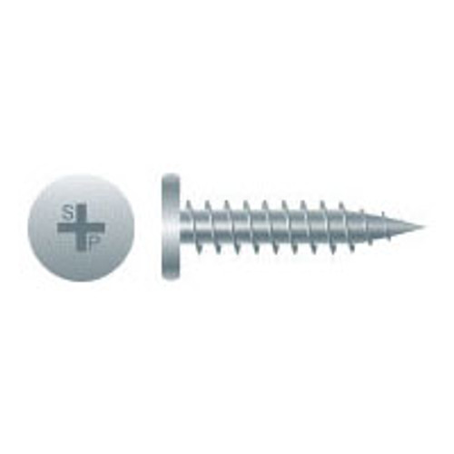 #10-12 x 1" Phillips Pancake Head Drywall Screw Zinc Plated (5000/Bulk Pkg)