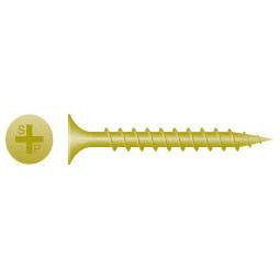 6 x 1-1/4 Phillips Bugle Head, Coarse Thread, Zinc Yellow Screws