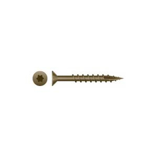 Strongpoint #10 x 3-1/2" Star Flat Head w/Nibs, Coarse Thread, Type 17, W.A.R. Coated Screws (1000/Bulk Pkg)