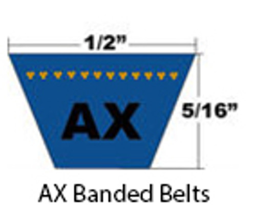 Dura-Extreme Band Classical Cogged Classical V-Belts 15 0.50 x 76in OC (1/Pkg.)