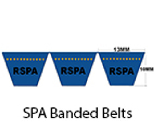 Dura-Prime Metric Banded SPA V-Belt, 15 0.44 x 25.57in OC (1/Pkg.)