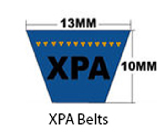 Dura-Prime Metric Cogged XPA V-Belt, 12.7 x 1250mm PL (1/Pkg.)